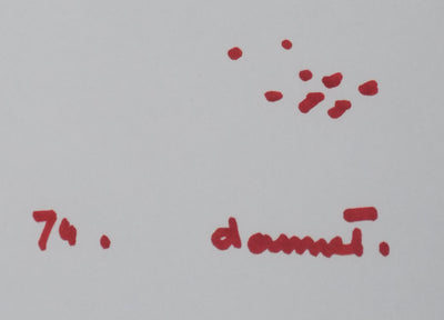 Jean DANNET : L'arbre aux points rouges, Dessin original signé