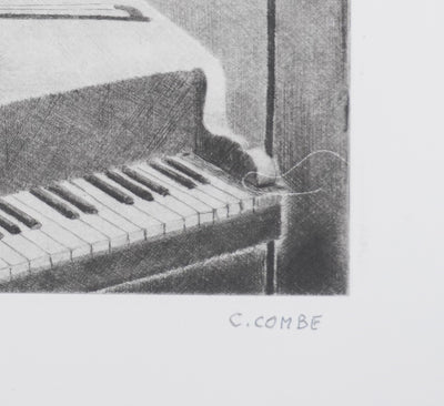 Camille COMBE : Harmonies, Gravure originale signée