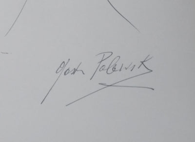 Gaston PALEWSKI : L'arbre en bataille, Autographe et dessin original signé