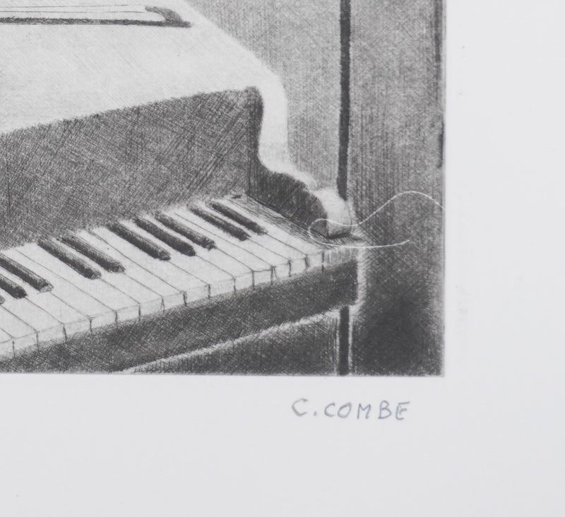 Camille COMBE : Harmonies, Gravure originale signée
