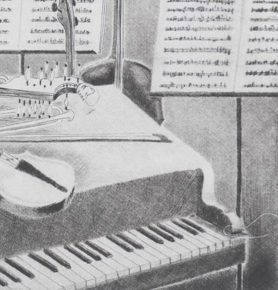 Camille COMBE : Harmonies, Gravure originale signée