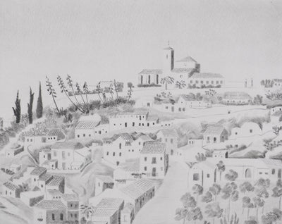 Camille COMBE : Grenade hors-les-murs, Gravure originale signée