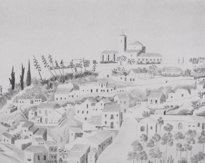 Camille COMBE : Grenade hors-les-murs, Gravure originale signée