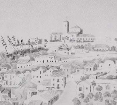 Camille COMBE : Grenade hors-les-murs, Gravure originale signée