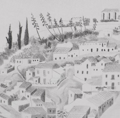 Camille COMBE : Grenade hors-les-murs, Gravure originale signée