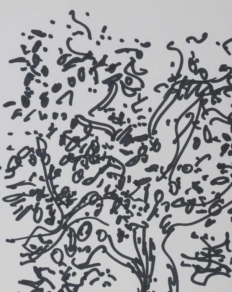 André HAMBOURG : Un coin de campagne, Dessin original signé