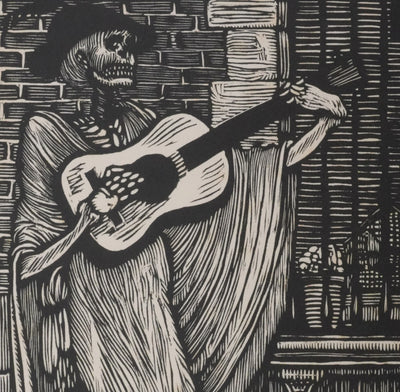 Louis JOU : Le squelette, Gravure originale signée