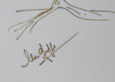 Noëlle GREFFE : L'arbre poétique, Autographe et dessin original signé