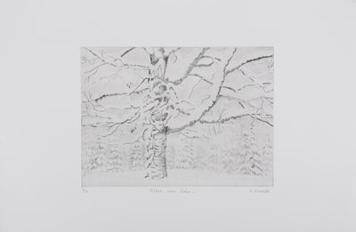 Camille COMBE : Arbre, mon frère …, Gravure originale signée