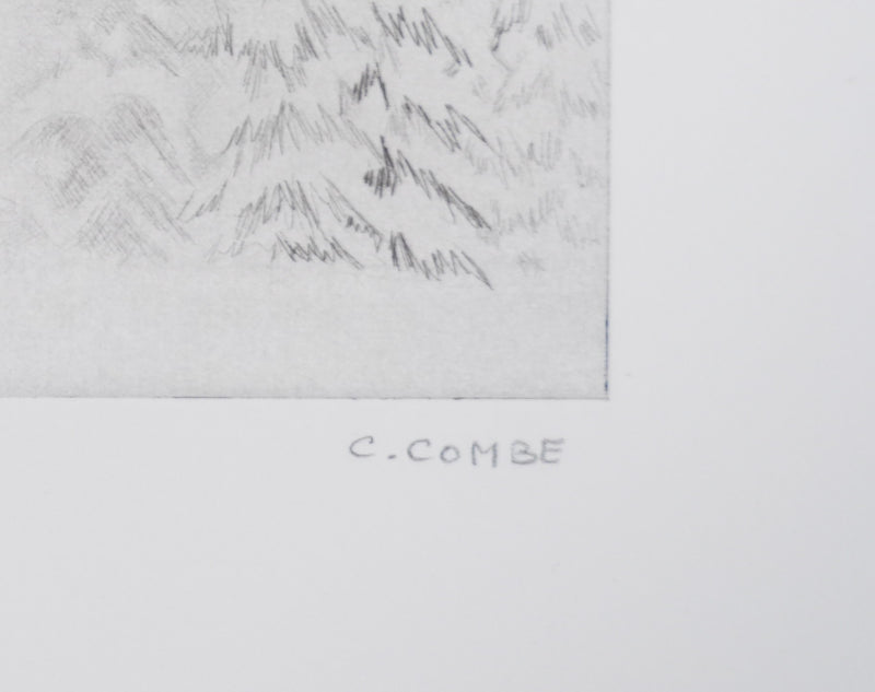 Camille COMBE : Arbre, mon frère …, Gravure originale signée