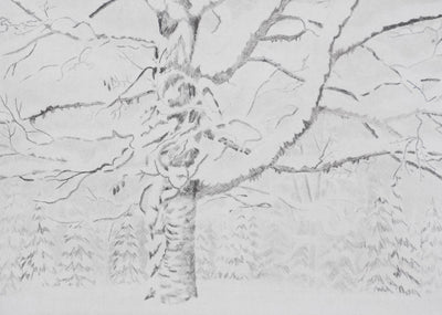 Camille COMBE : Arbre, mon frère …, Gravure originale signée