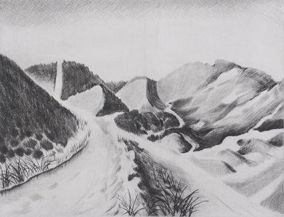 Camille COMBE : De dune en dune, Gravure originale signée
