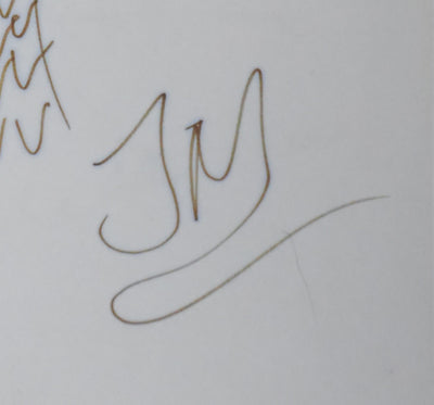 Jacqueline MAVROCORDATO : Le palmier, Autographe et dessin original signé