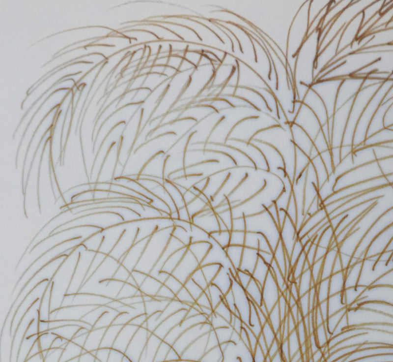 Jacqueline MAVROCORDATO : Le palmier, Autographe et dessin original signé