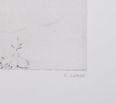 Camille COMBE : Les forêts s'estompent, Gravure originale signée