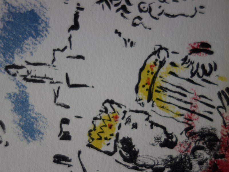 Marc CHAGALL : Le Roi David à la harpe et à l&