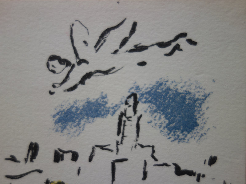 Marc CHAGALL : Le Roi David à la harpe et à l&