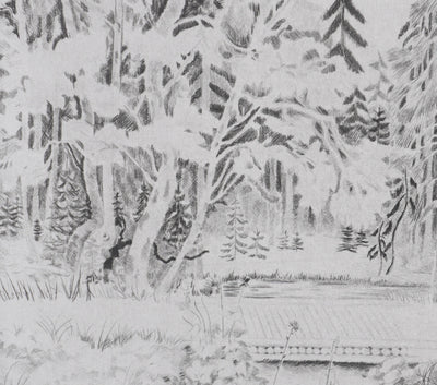 Camille COMBE : Parmi les chants d'oiseaux, Gravure originale signée