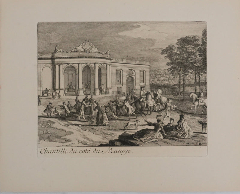Jacques RIGAUD : Célébration au Château de Chantilly, Gravure