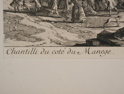 Jacques RIGAUD : Célébration au Château de Chantilly, Gravure