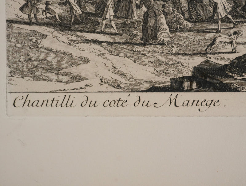 Jacques RIGAUD : Célébration au Château de Chantilly, Gravure
