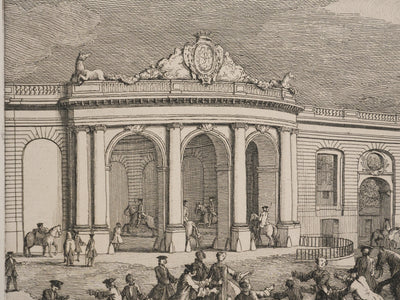 Jacques RIGAUD : Célébration au Château de Chantilly, Gravure