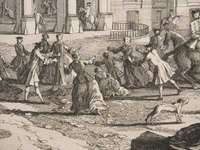 Jacques RIGAUD : Célébration au Château de Chantilly, Gravure
