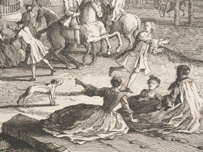 Jacques RIGAUD : Célébration au Château de Chantilly, Gravure