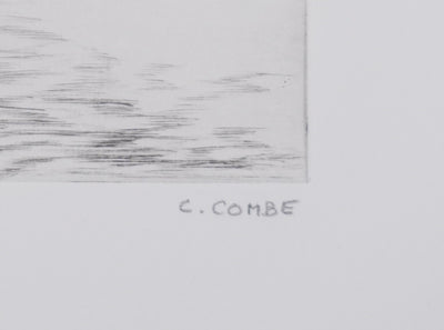 Camille COMBE : La Baltique à Neustadt, Gravure originale signée