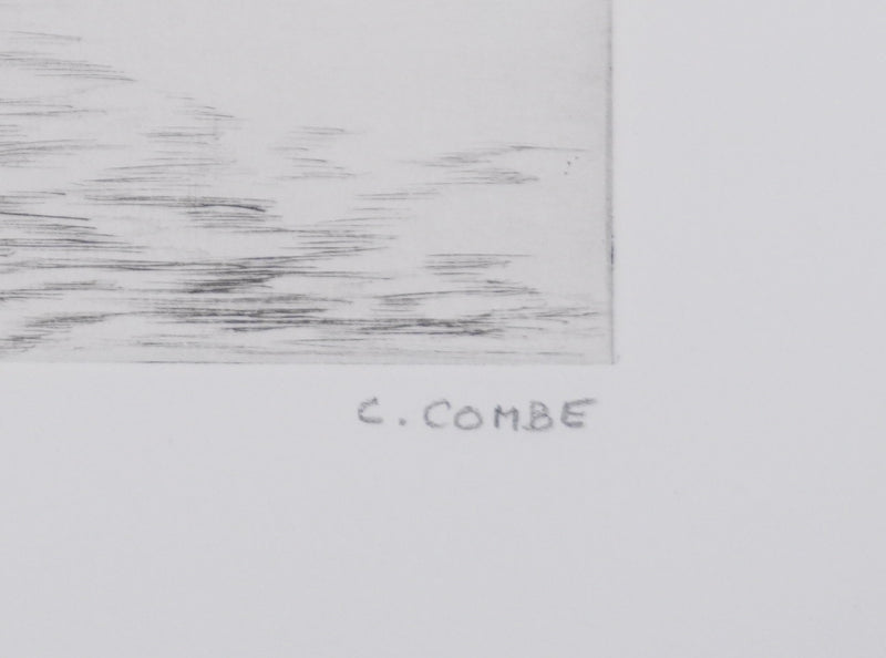 Camille COMBE : La Baltique à Neustadt, Gravure originale signée