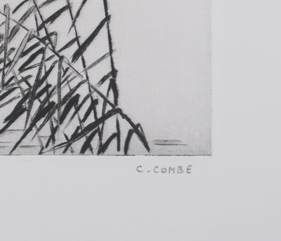 Camille COMBE : Au pays de Till l'Espiègle, Gravure originale signée