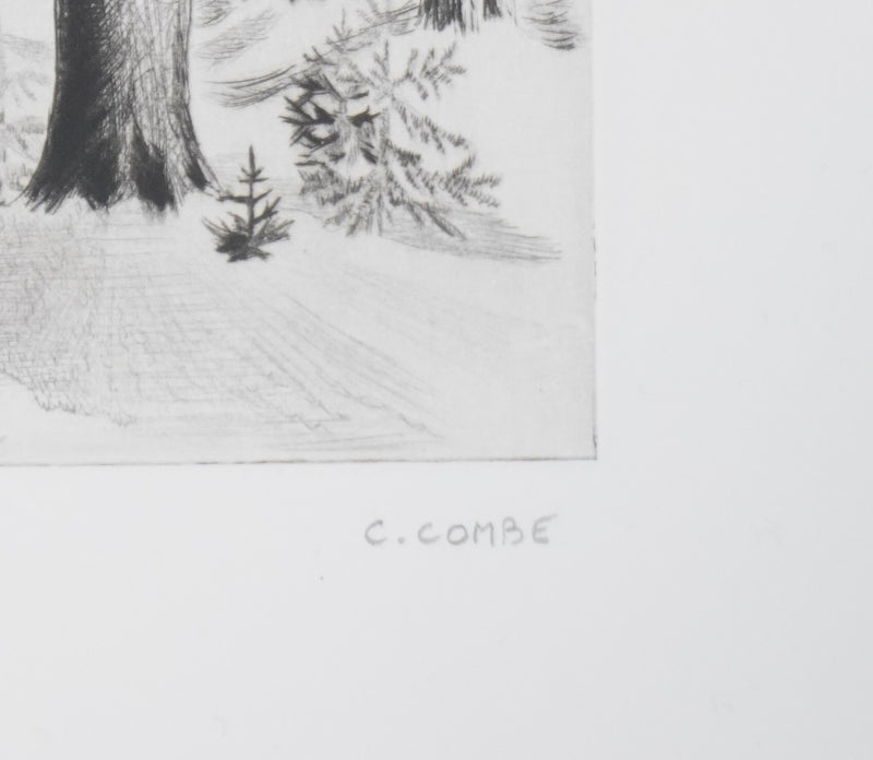 Camille COMBE : Les murmures de la forêt, Gravure originale signée