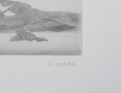 Camille COMBE : Le soleil dans sa gloire, Gravure originale signée