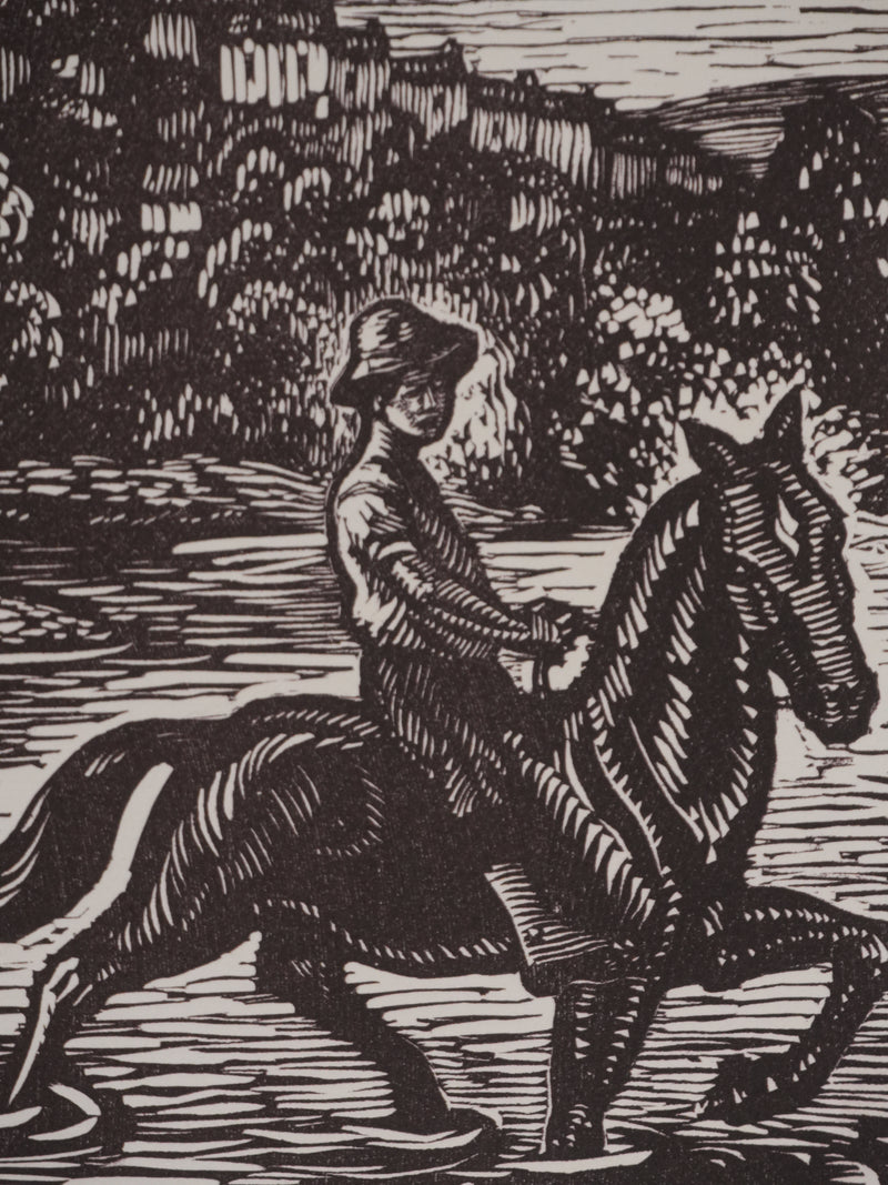 Paul-Emile COLIN : Balade en Moselle, Gravure originale signée