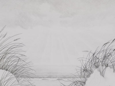 Camille COMBE : Lumière sur les dunes, Gravure originale signée