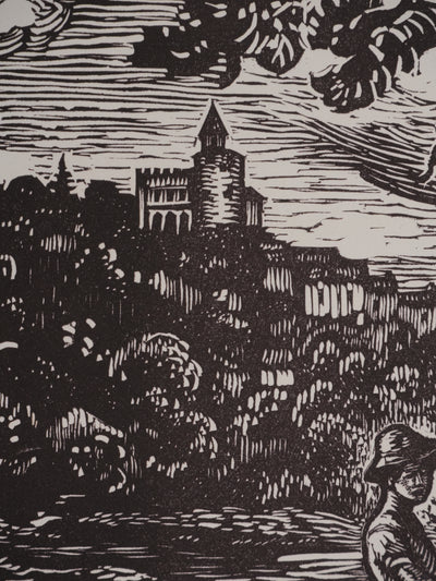 Paul-Emile COLIN : Balade en Moselle, Gravure originale signée