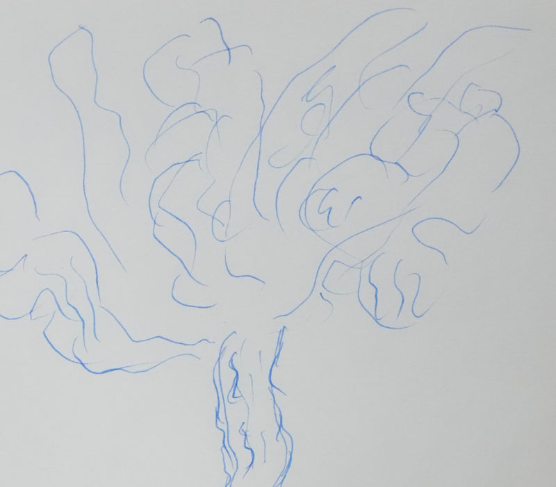 Germaine ACREMANT : Un arbre de rue unique, Autographe et dessin original signé