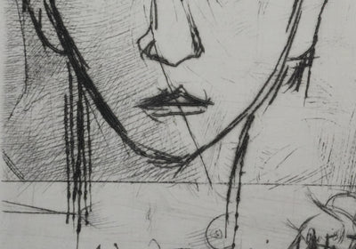 André JACQUEMIN : Le jeune garçon, Gravure originale signée