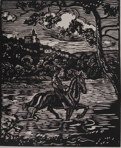 Paul-Emile COLIN : Balade en Moselle, Gravure originale