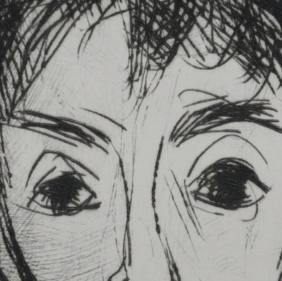 André JACQUEMIN : Le jeune garçon, Gravure originale signée