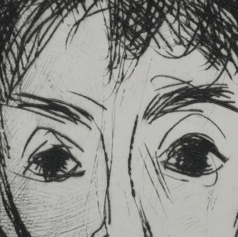 André JACQUEMIN : Le jeune garçon, Gravure originale signée