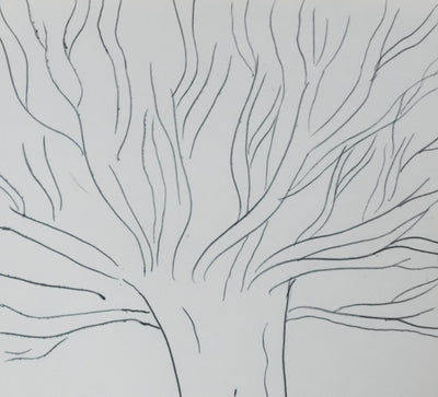 Jean VERAME : L'arbre aux grandes branches, Dessin original signé