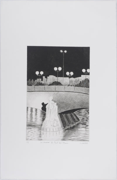 Camille COMBE : Le zouave du Pont de l'Alma, Gravure originale signée