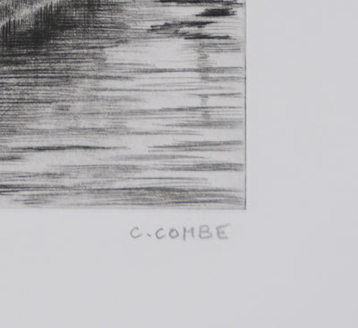 Camille COMBE : Le zouave du Pont de l'Alma, Gravure originale signée