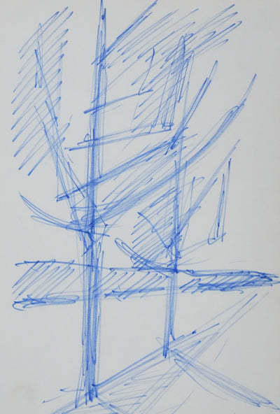 Bernard PONTY : L'arbre linéaire, Dessin original signé
