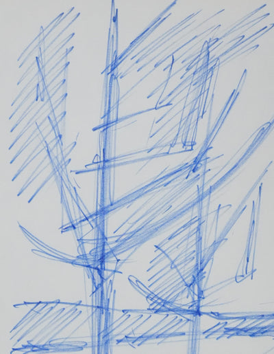 Bernard PONTY : L'arbre linéaire, Dessin original signé