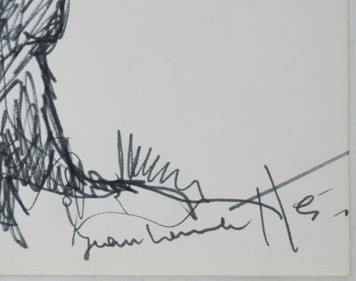 Jean LAMORLETTE : La noirceur de l'arbre, Dessin original signé