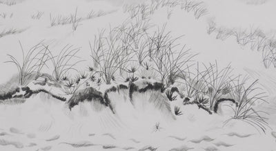 Camille COMBE : A l'orée des dunes, Gravure originale signée