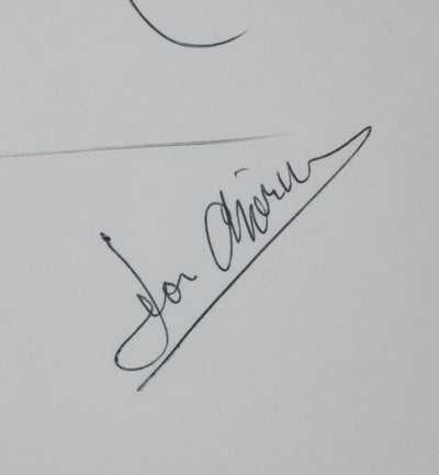 Jean CHEVRIER : Esquisse d'arbre, Autographe et dessin original signé