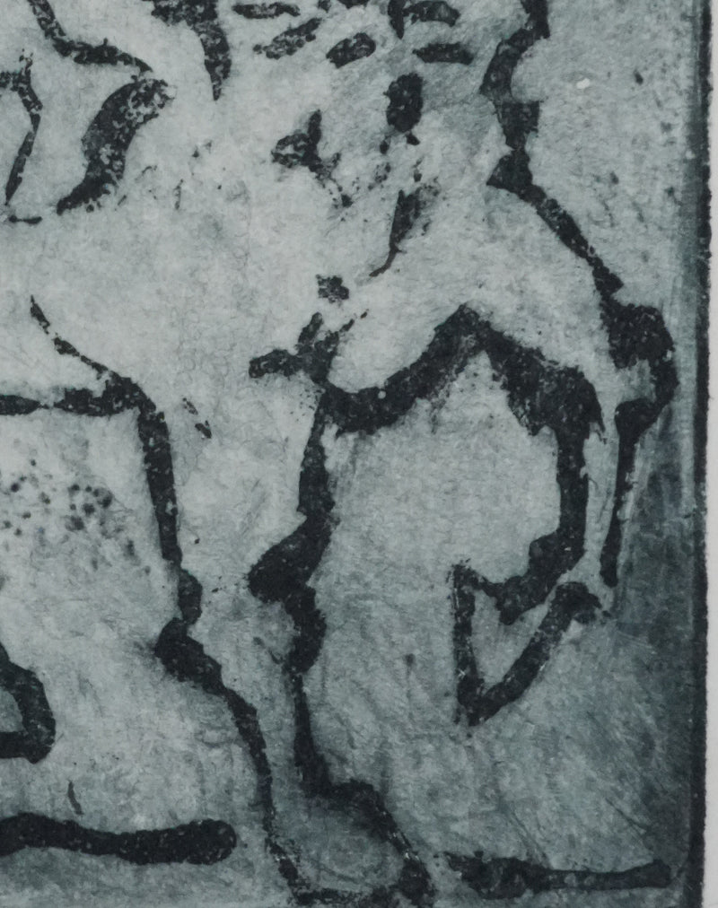 Mija ALLOUCHES : Le centaure, Gravure originale signée